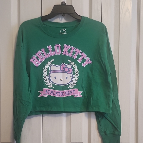 Hello Kitty Green Long Sleeve Tee - Picture 1 of 3